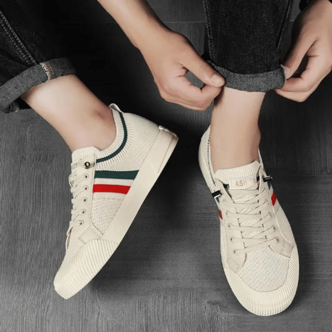 Sneaker Uomo Stilose con Dettaglio a Righe