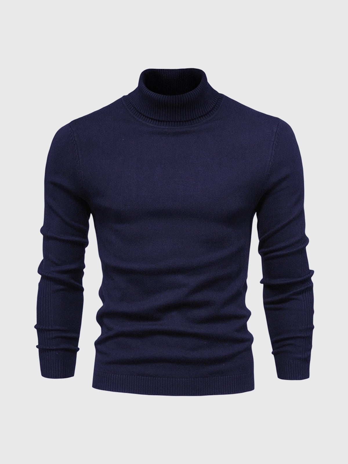 Maglione Uomo Collo Alto Morbido Vestibilità Regolare