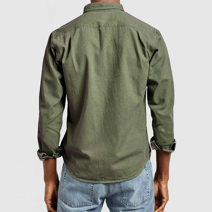 Camicia Uomo Casual Manica Lunga