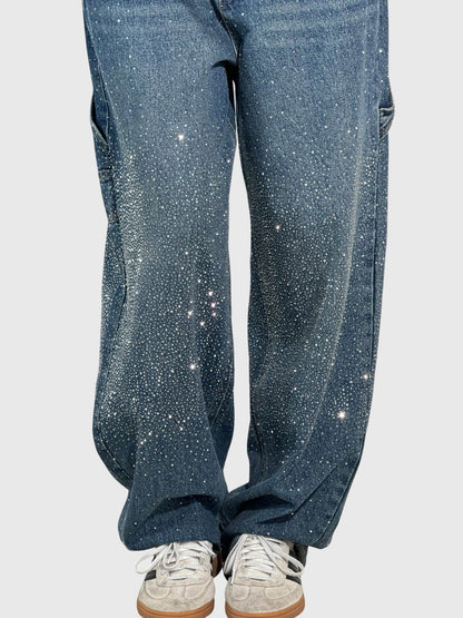 Jeans Donna Lucidi Tessuto Denim Slim Fit