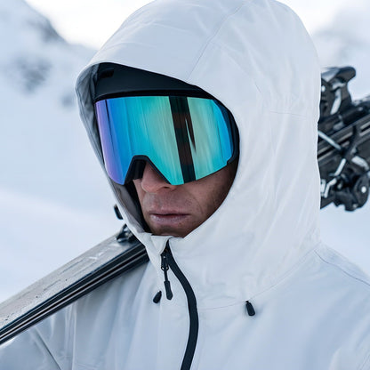 Maschera Sci Unisex Design Panoramico per Uso Alpino