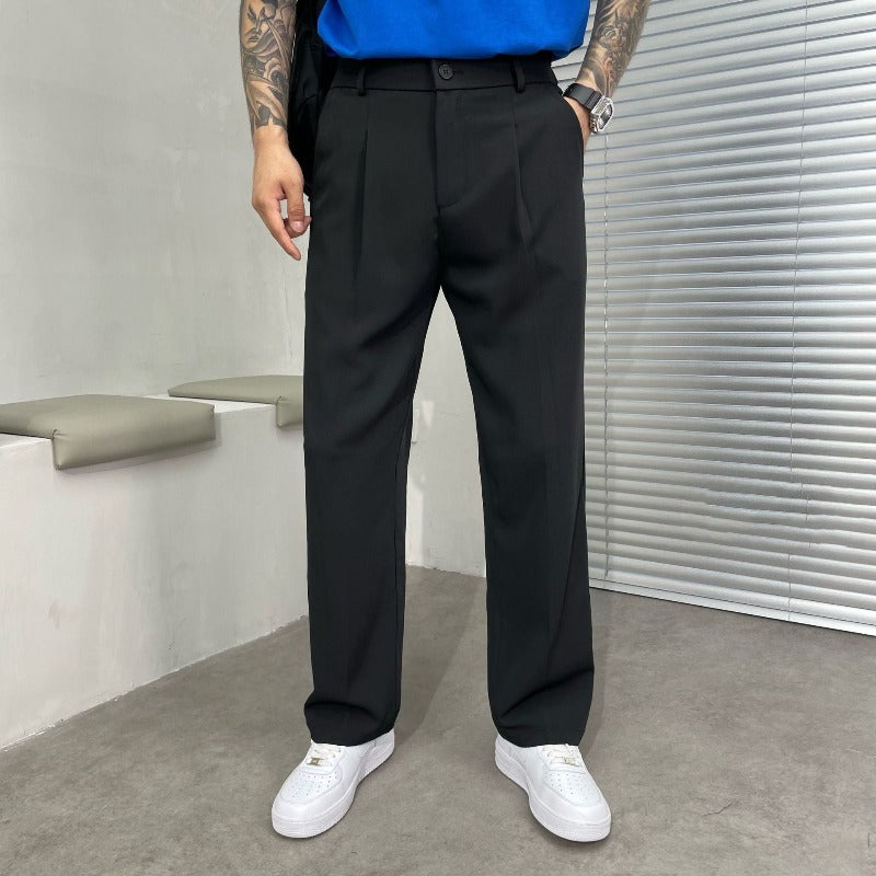 Pantaloni Uomo Estivi con Pinces Vestibilità Ampia - Brentozzi