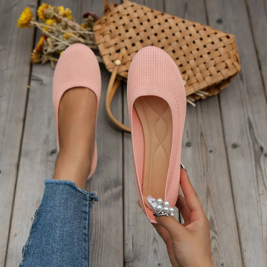 Scarpe Donna Basse Punta Tonda Slip-On Comode
