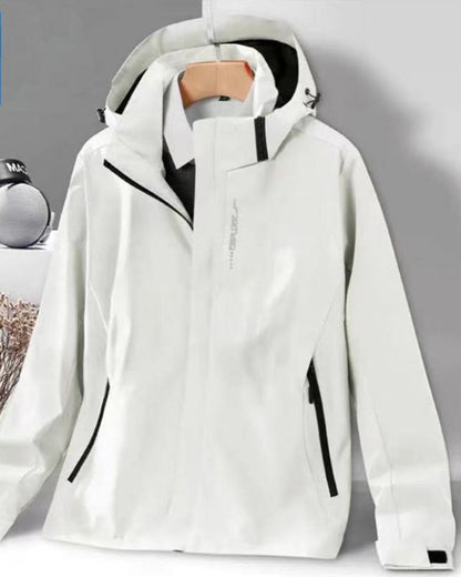 Giacca Donna Impermeabile con Cappuccio e Zip