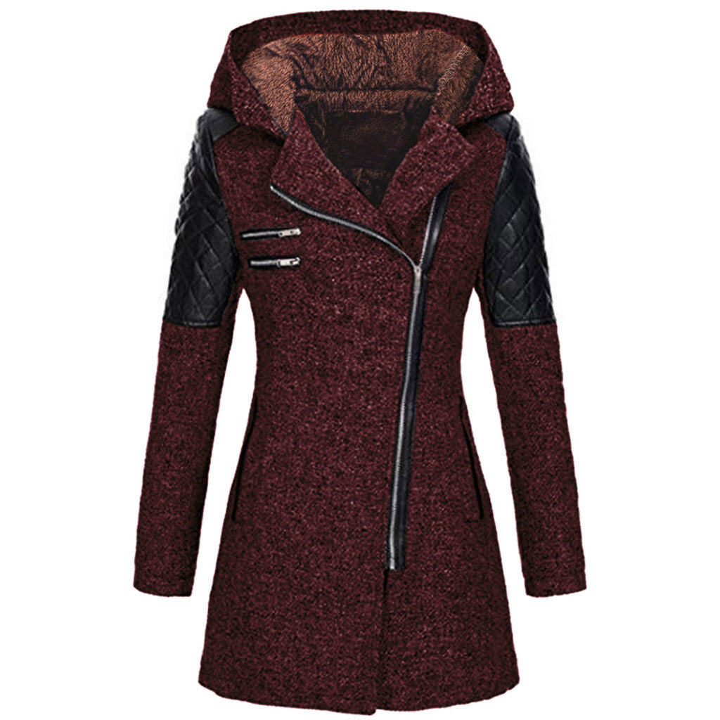 Giacca Invernale Donna Vintage Calda Stile Classico