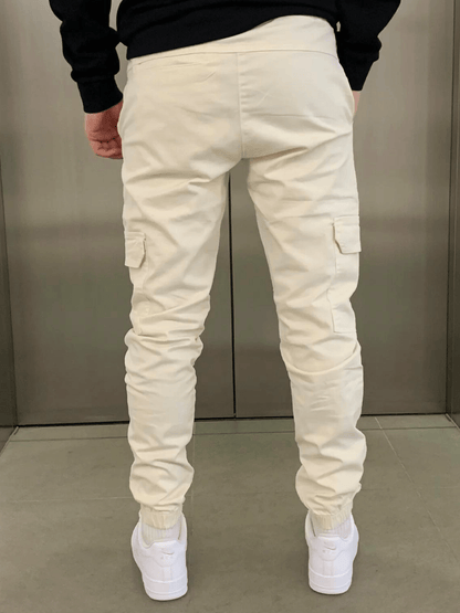 Pantaloni Cargo Uomo Lavoro Jogger Elastico