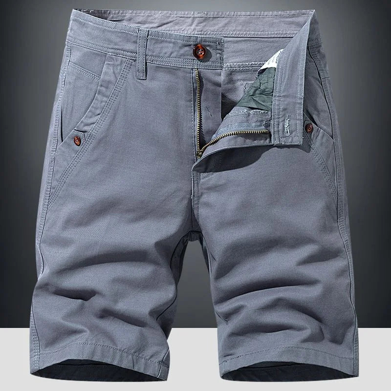 Bermuda Casual Uomo Chino Tessuto Classico Zip - Brentozzi