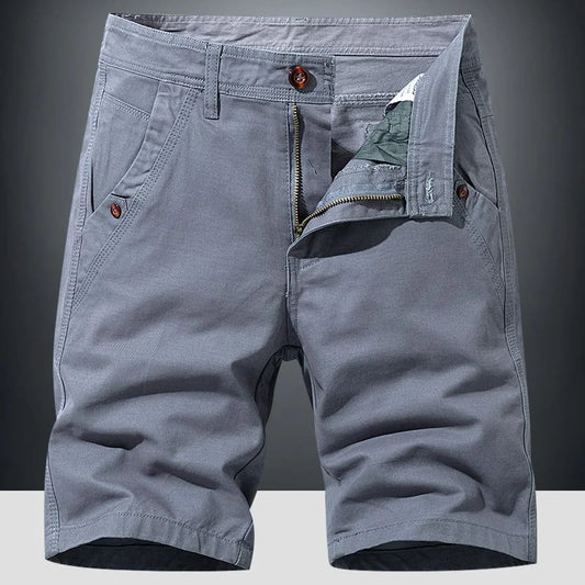 Bermuda Casual Uomo Chino Tessuto Classico Zip - Brentozzi