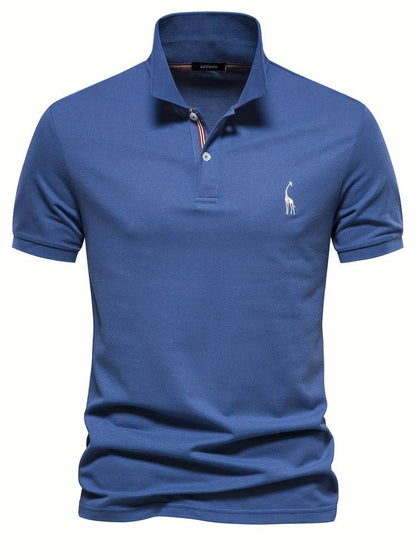Polo Uomo Slim Fit Dettagli Sottile Colletto Classico