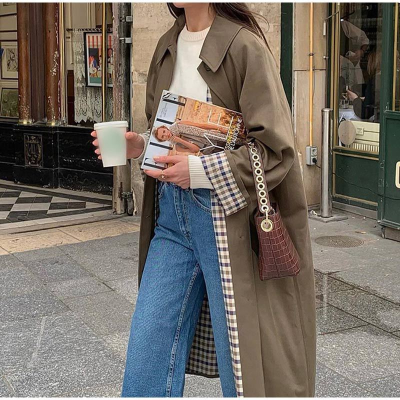Trench Coat Donna Elegante Lungo Classico - Brentozzi