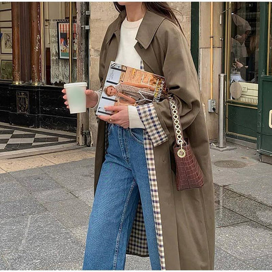 Trench Coat Donna Elegante Lungo Classico - Brentozzi
