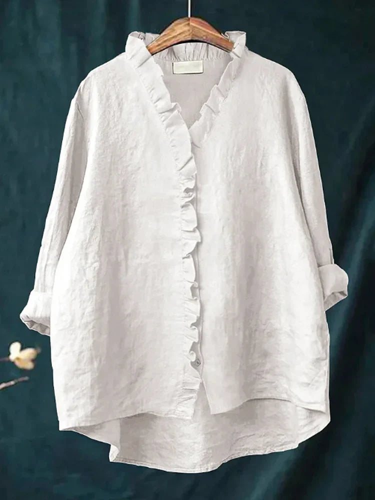 Blusa Donna Manica Lunga Casual