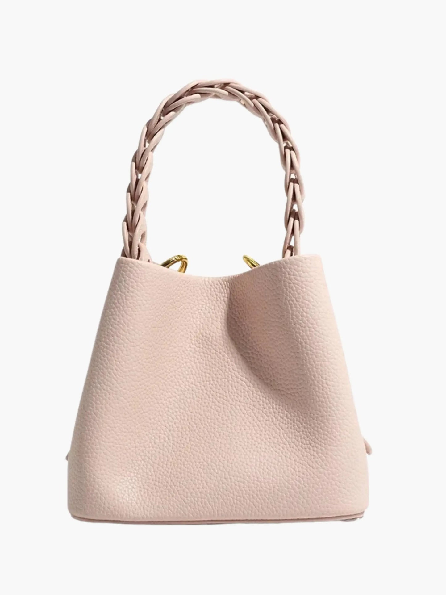 Borsa Donna Elegante Strutturata con Manico Intrecciato - Brentozzi