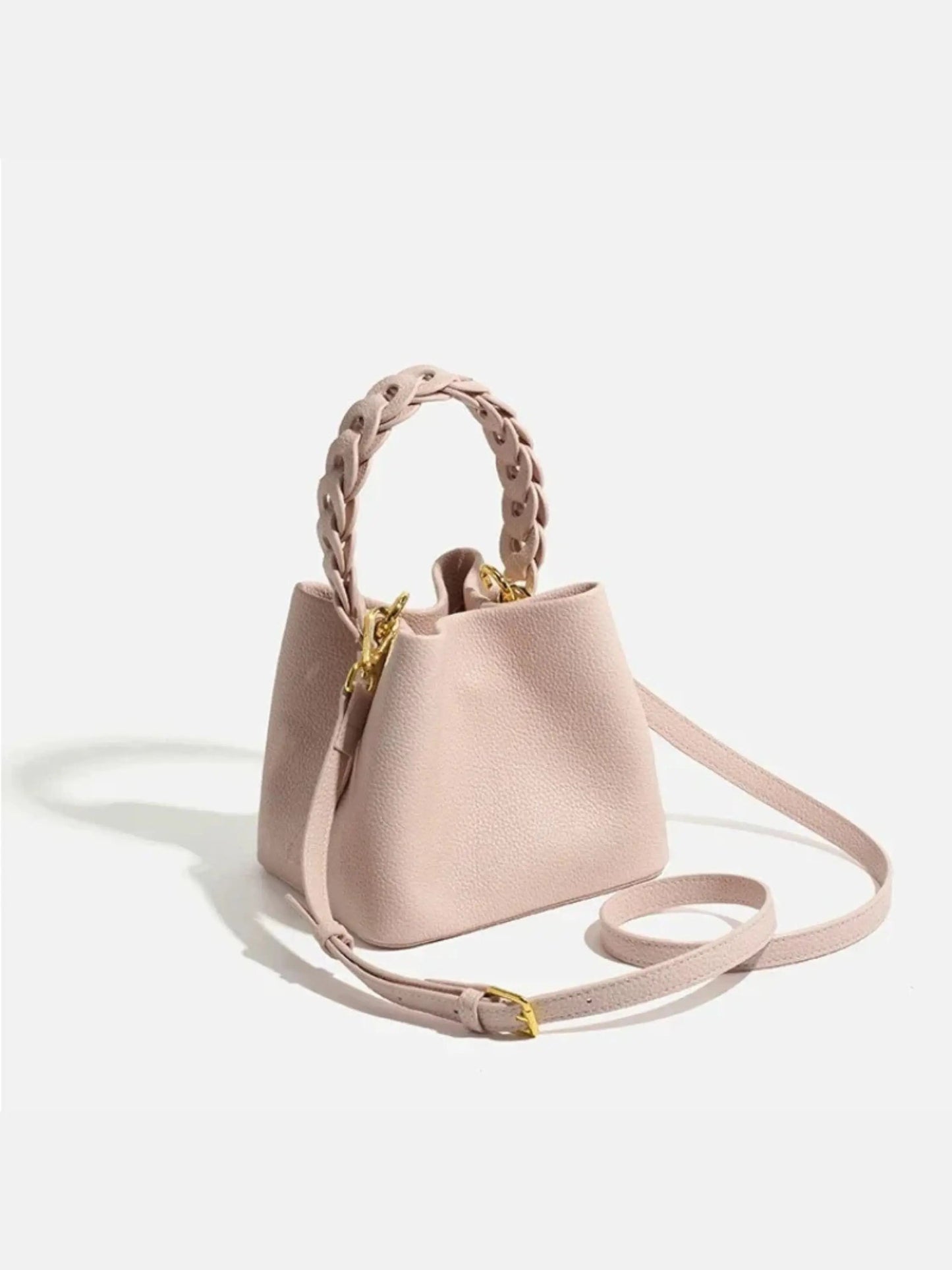 Borsa Donna Elegante Strutturata con Manico Intrecciato