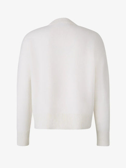 Maglione Donna in Maglia Motivo Cuore Regular Fit - Brentozzi