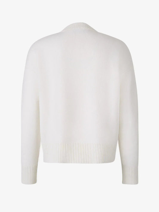 Maglione Donna in Maglia Motivo Cuore Regular Fit - Brentozzi
