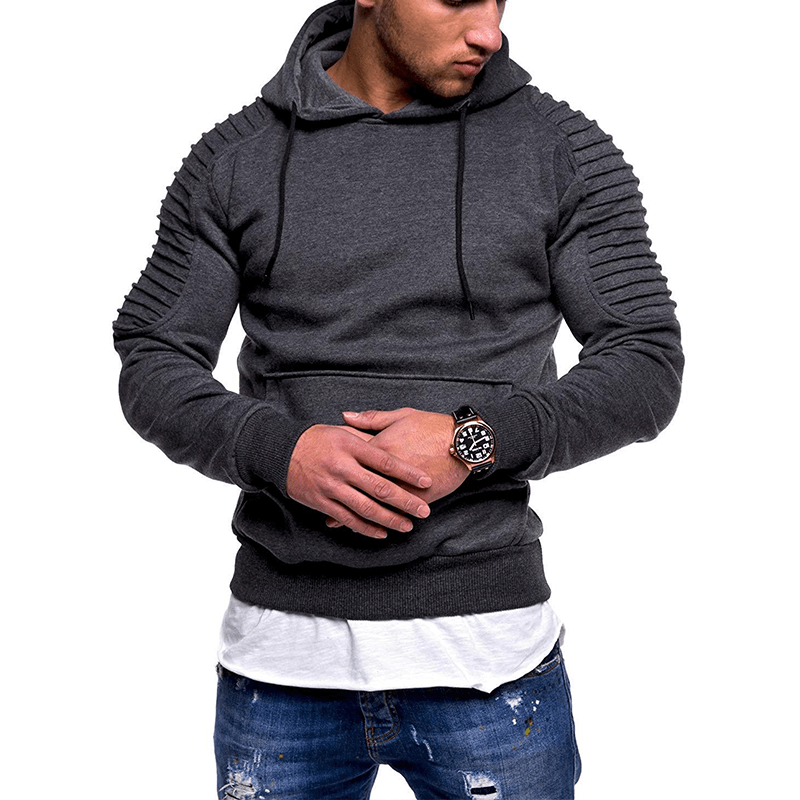 Felpa Uomo Leggera con Cappuccio e Manica Lunga - Brentozzi
