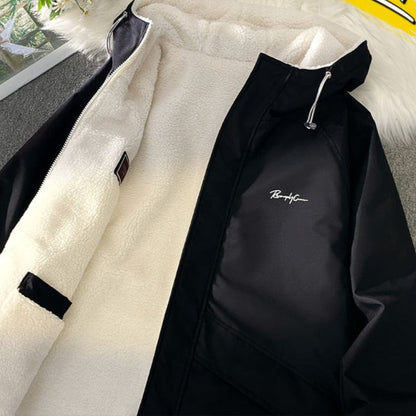 Giacca Uomo Reversibile con Cappuccio e Fodera in Pile - Brentozzi