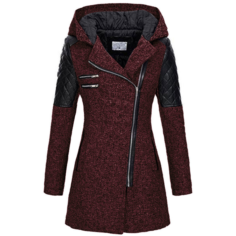 Giacca Invernale Donna Vintage Calda Stile Classico