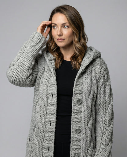 Cardigan Donna Maglia Morbida Casual