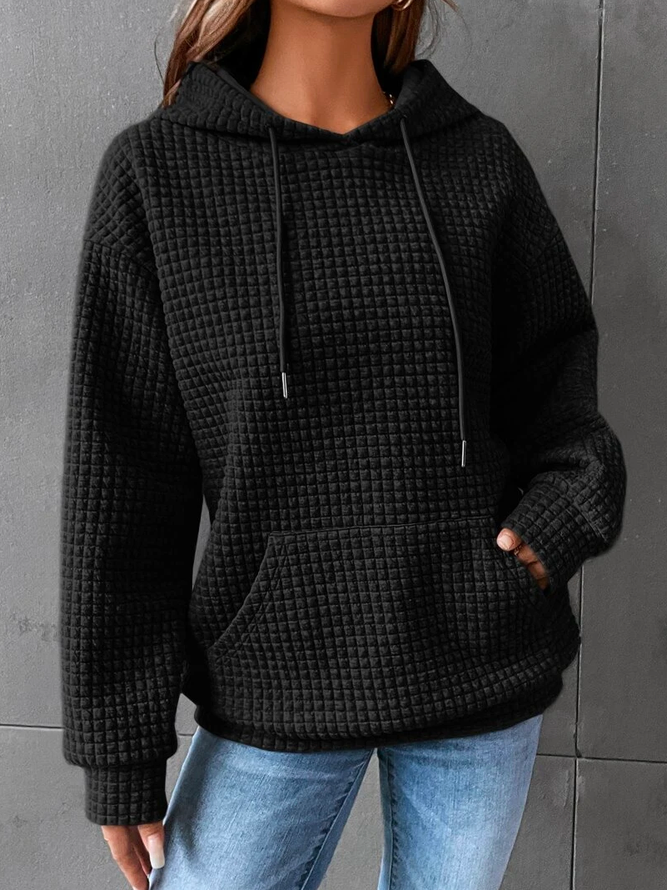 Felpa Donna in Maglia a Nido dApe Comoda Casual