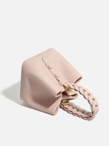 Borsa Donna Elegante Strutturata con Manico Intrecciato