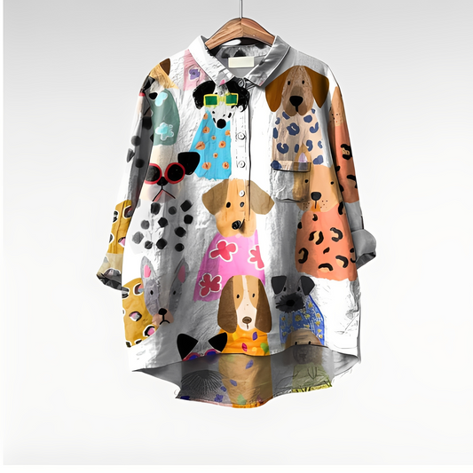 Blusa Donna Manica Lunga Stile Artistico - Brentozzi