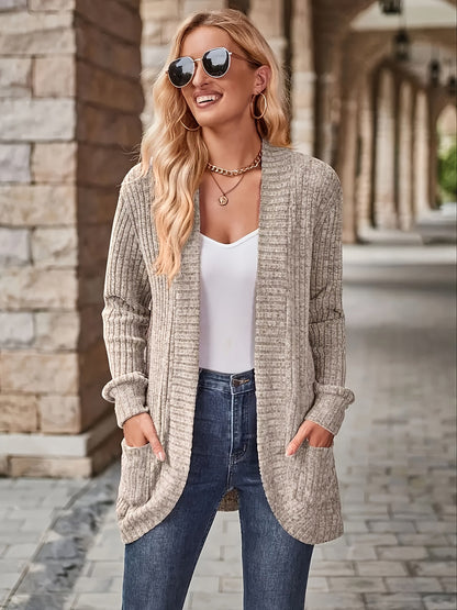 Felpa Donna in Maglia Fleece Manica Lunga Casual