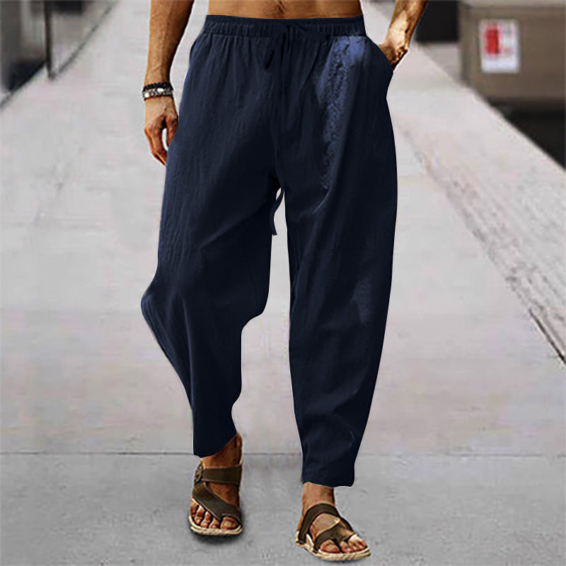 Pantaloni Spiaggia Uomo in Tessuto Leggero Comodi
