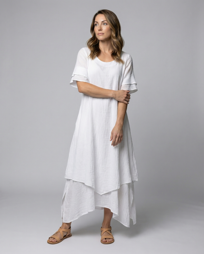 Abito Elegante Donna con Spacco Sera - Brentozzi