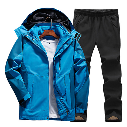 Set Outdoor 3-in-1 Donna Impermeabile con Giacca Fleece Rimovibile