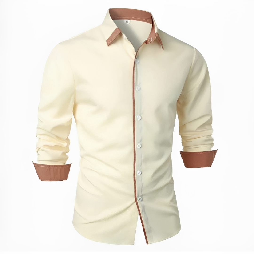Camicia Uomo Stile Classico Vestibilità Regular