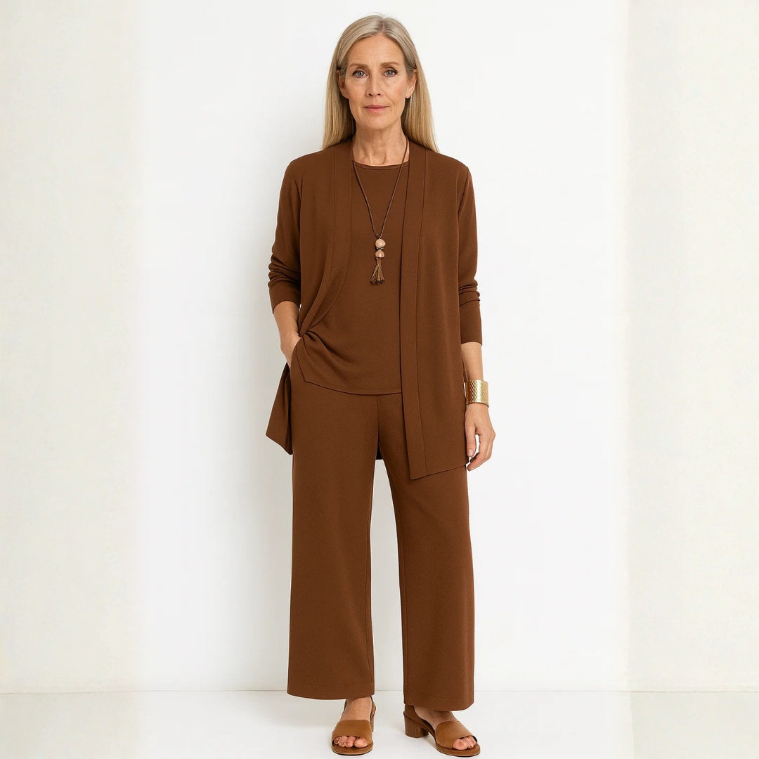 Completo Lounge Donna Tre Pezzi Stile Minimalista