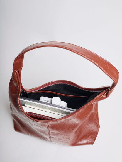 Borsa Tote Donna in Ecopelle Stile Vintage Capiente