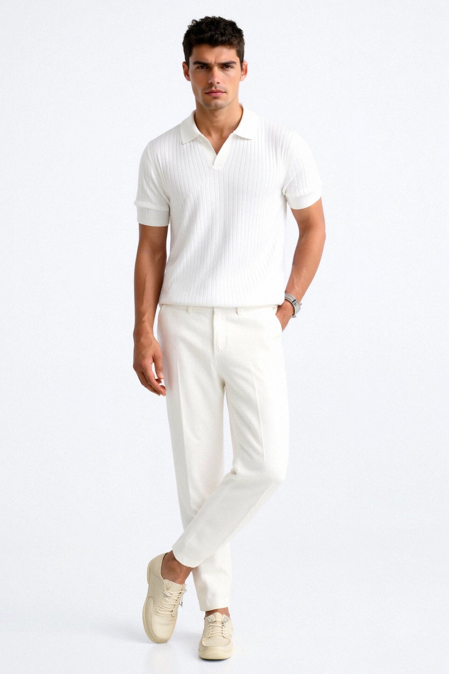 Polo Uomo Cotone Manica Corta Stile Classico Elegante