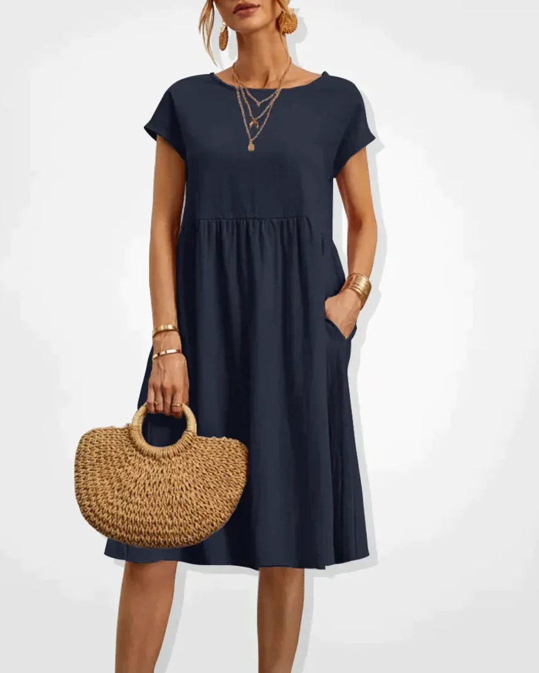 Abito Midi Donna Estivo Stile Italiano