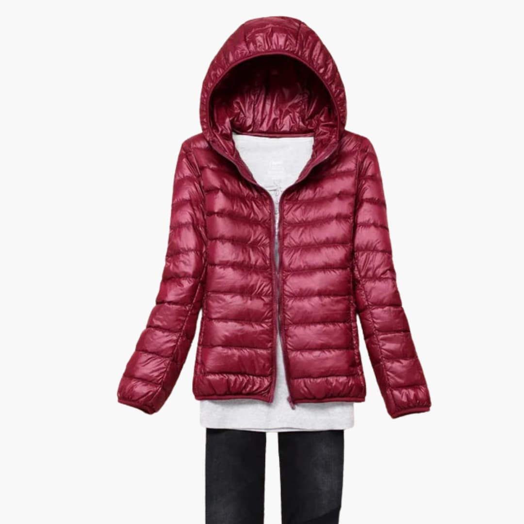 Giacca Donna Ultraleggera Imbottitura Piuma Calda