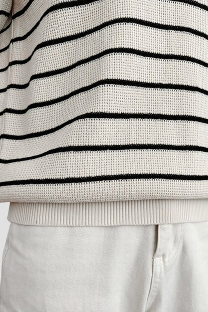Polo Uomo a Righe Manica Corta Classico Versatile
