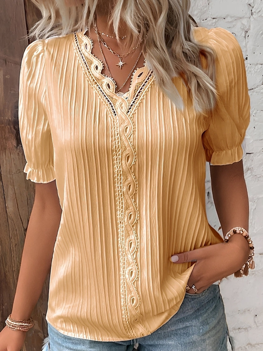 Blusa Donna Scollo a V Stile Trendy
