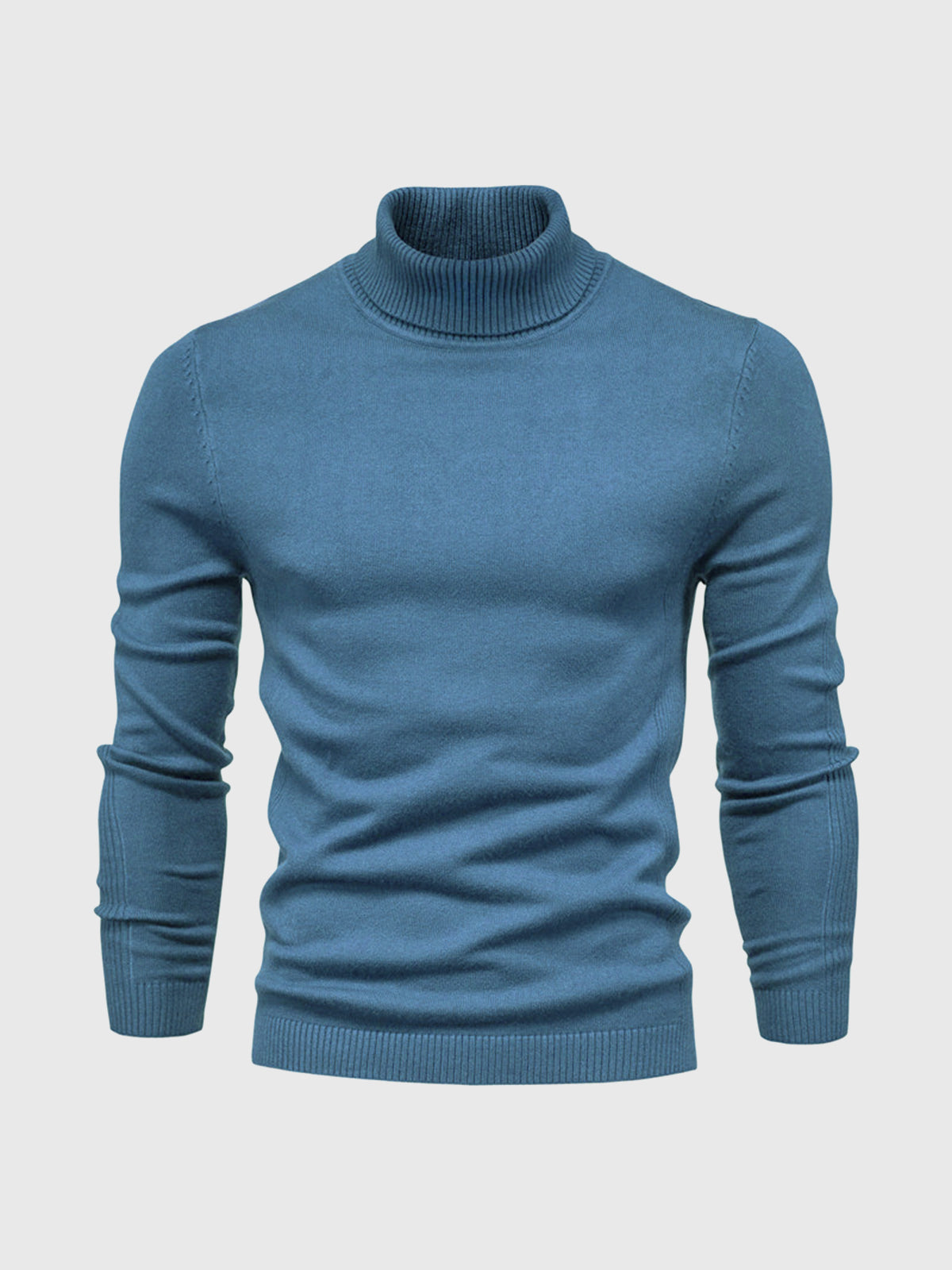 Maglione Uomo Collo Alto Morbido Vestibilità Regolare