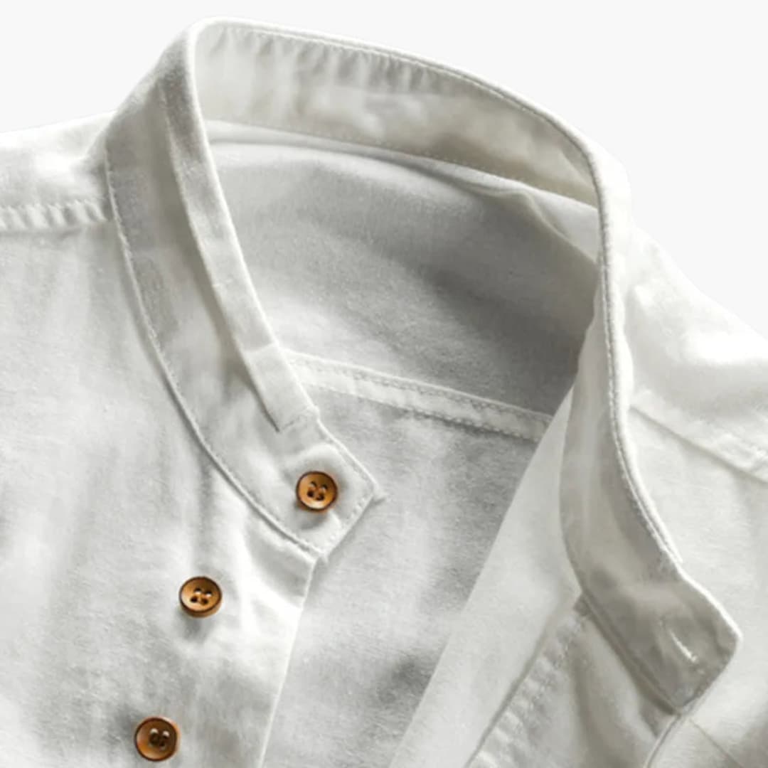 Camicia Uomo Collo Alto Manica Lunga