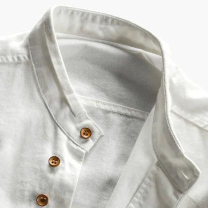 Camicia Uomo Collo Alto Manica Lunga