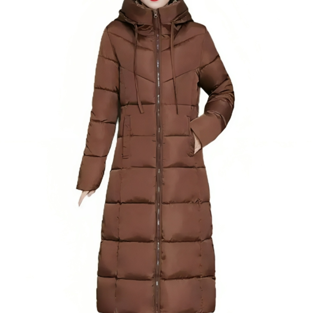 Giacca Invernale Imbottita Donna con Cappuccio Calda Stile