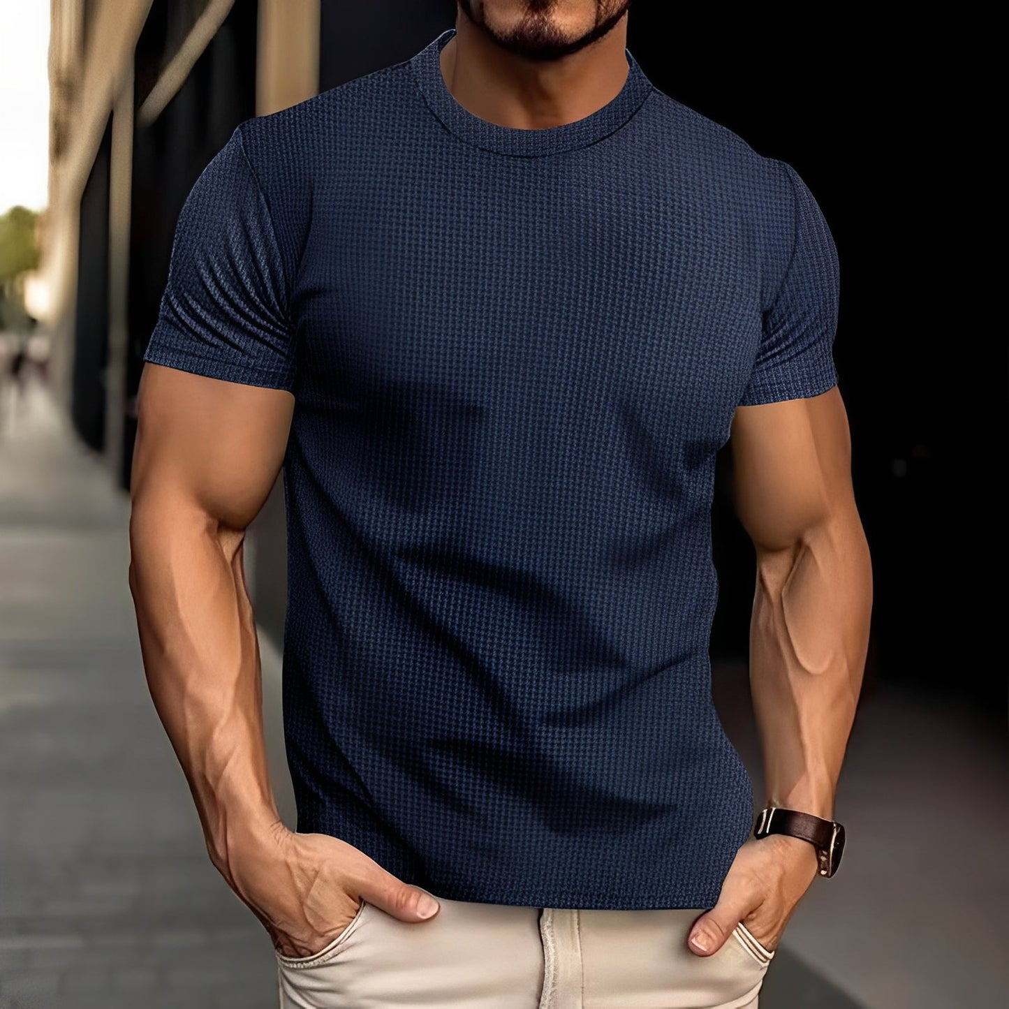 Camicia Uomo Slim Fit Stile Casual