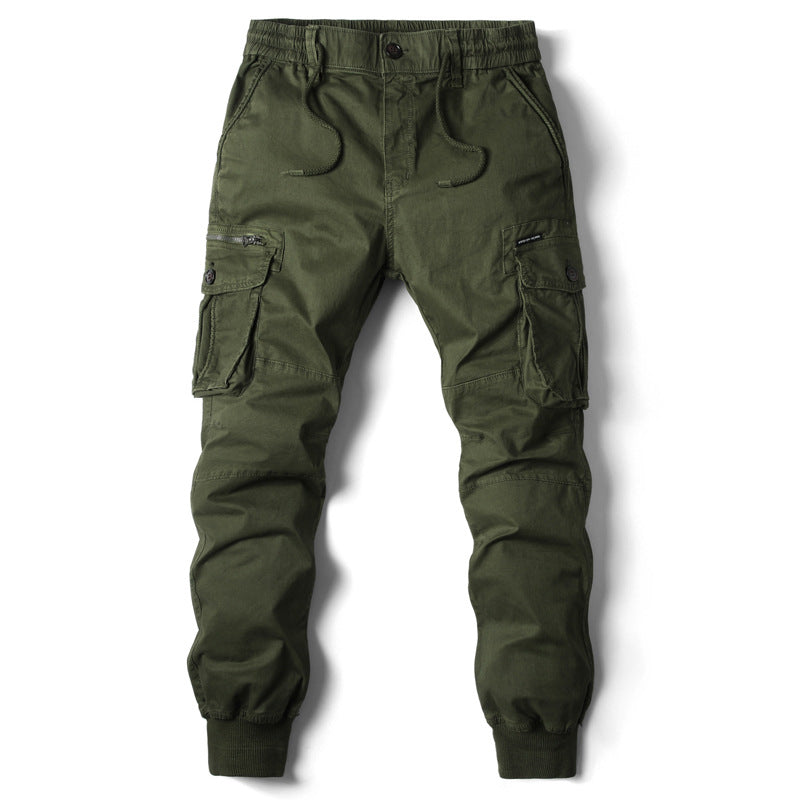 Pantaloni Cargo Uomo Jogging Tessuto Morbido Comodo