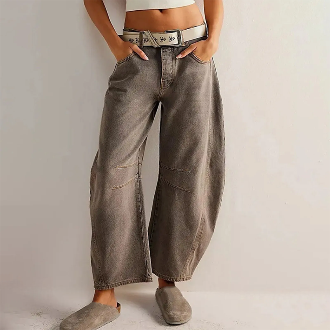 Pantaloni Donna Taglio Ampio Casual