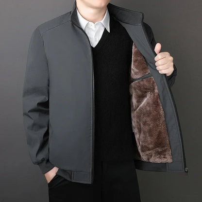 Giacca Invernale Uomo Collo Alto Calda e Elegante