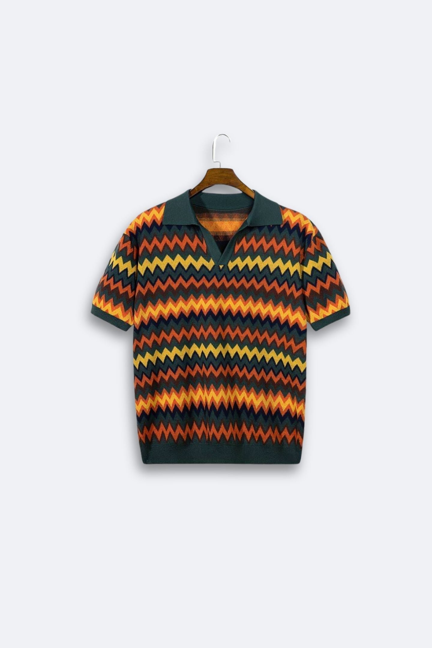 Maglione Donna Retro Motivo Zigzag Vestibilità Classica