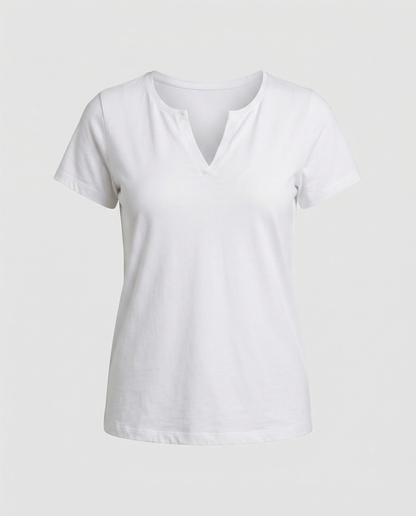 Camicia Donna Manica Corta Tessuto Leggero Classica