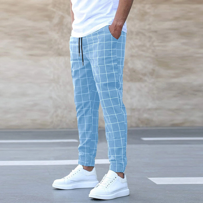 Pantaloni Uomo Taglio Dritto Vestibilità Classica